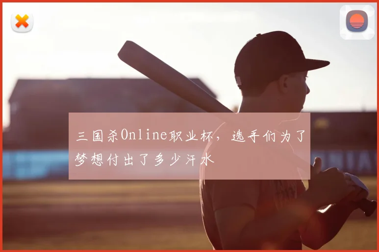 三国杀Online职业杯，选手们为了梦想付出了多少汗水