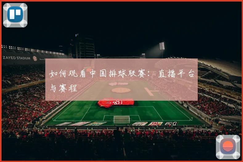 如何观看中国排球联赛：直播平台与赛程